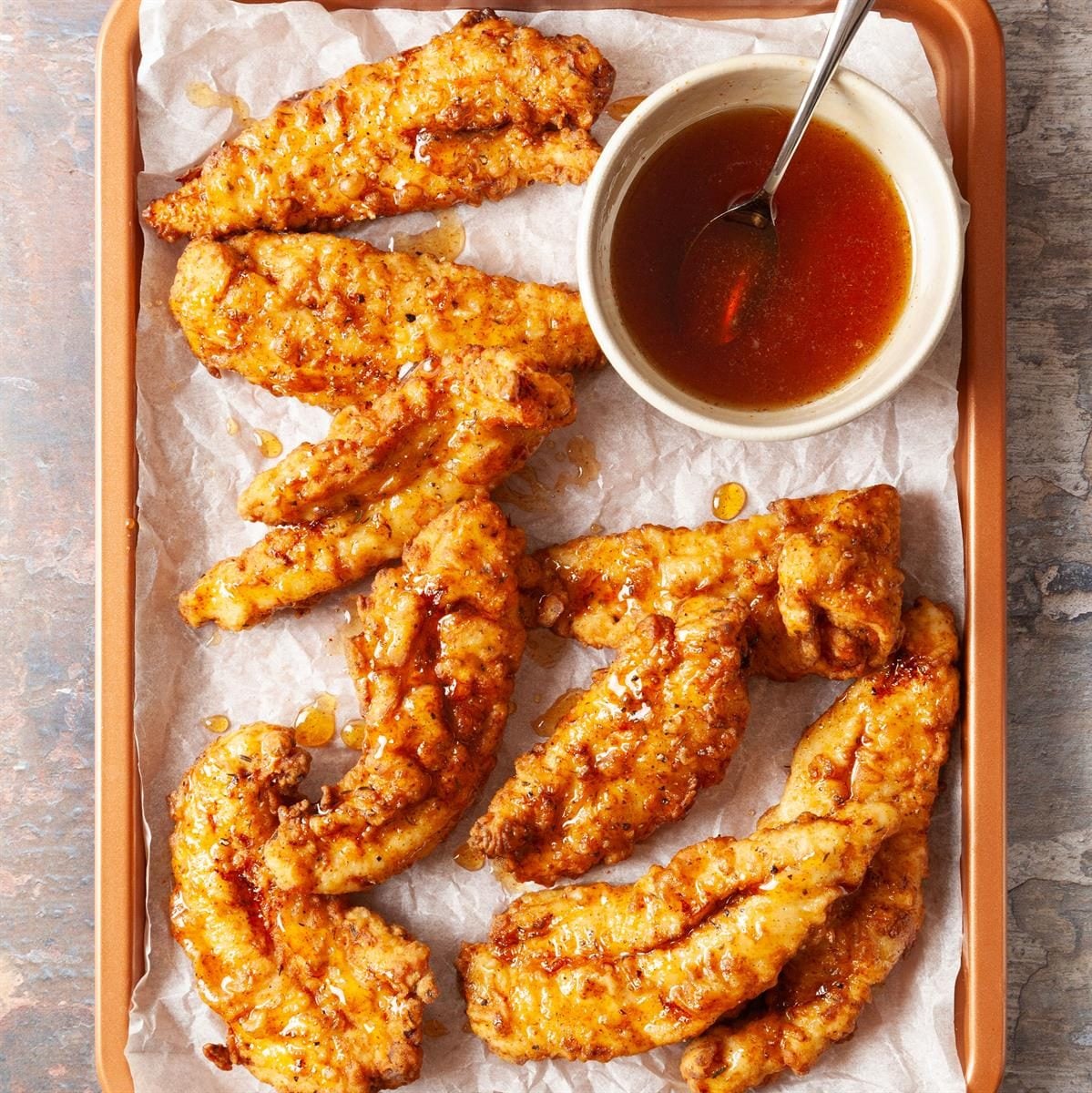 Crispy Honey-Glazed Chicken Tenders