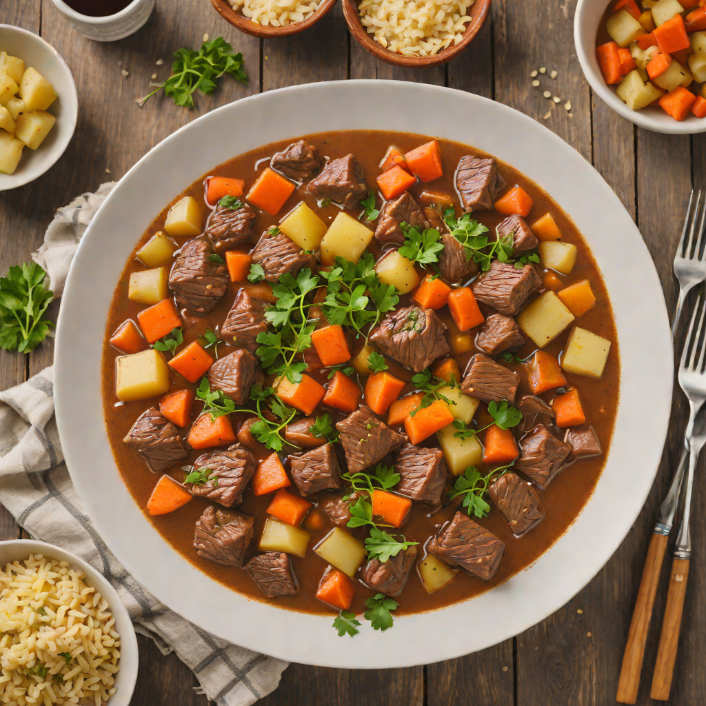 Slow Cooker Toledo-Style Beef Stew with Root Vegetables