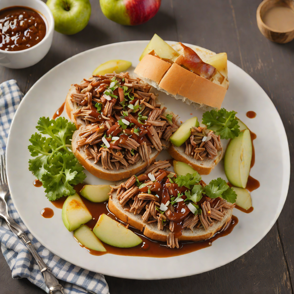Slow-Smoked Pulled Pork with Spiced Apple BBQ Sauce