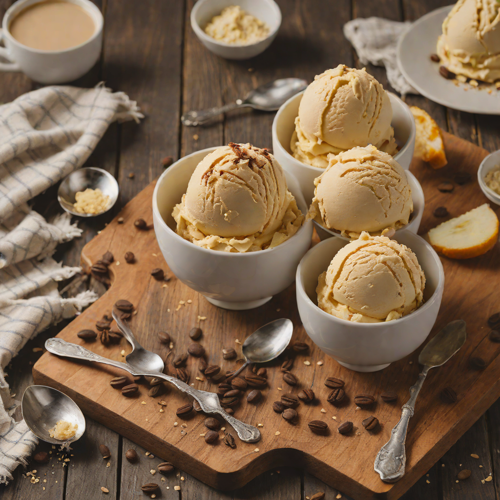 Easy No-Churn Vanilla Coffee Ice Cream