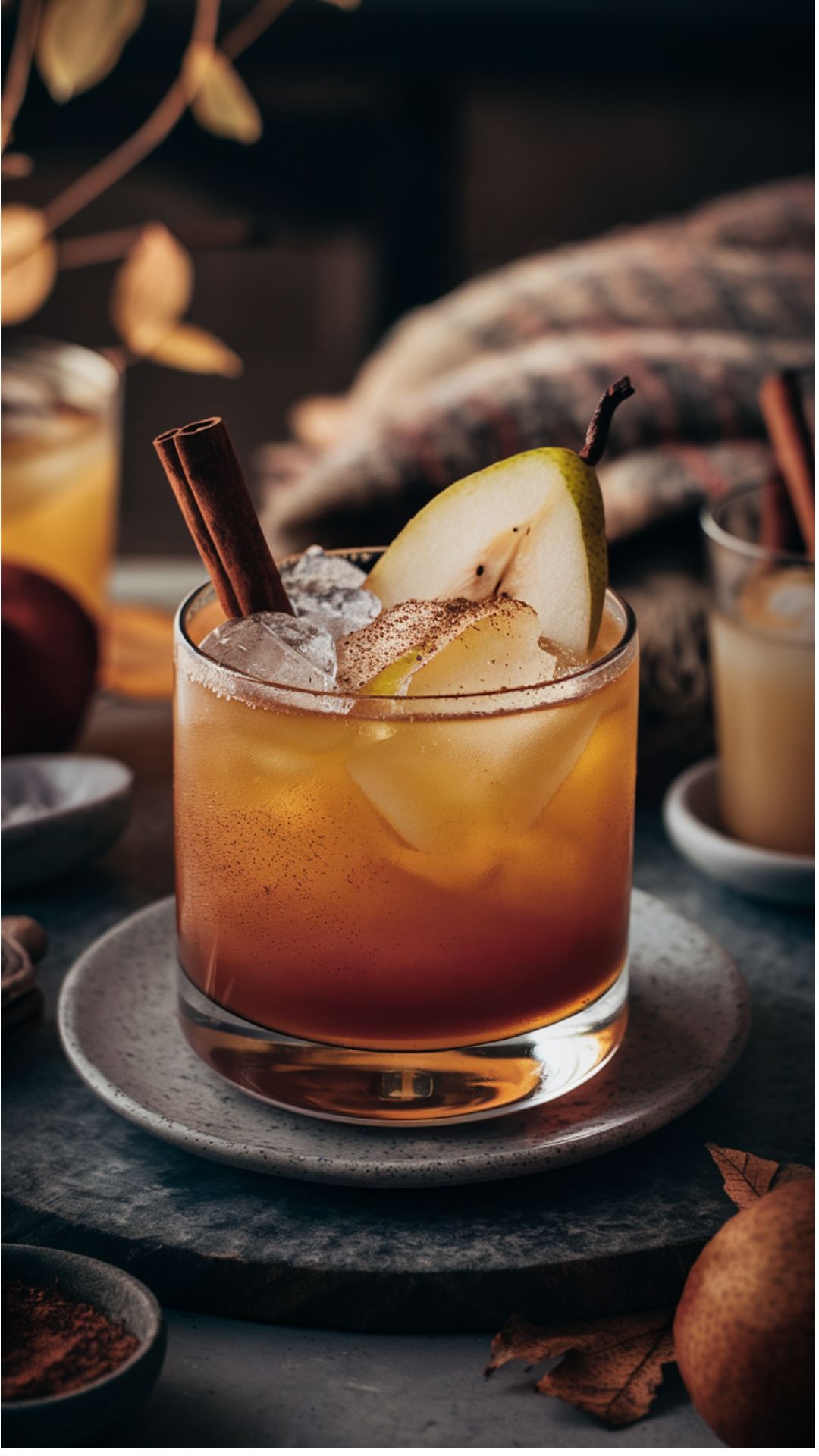Spiced Pear and Rye Cocktail