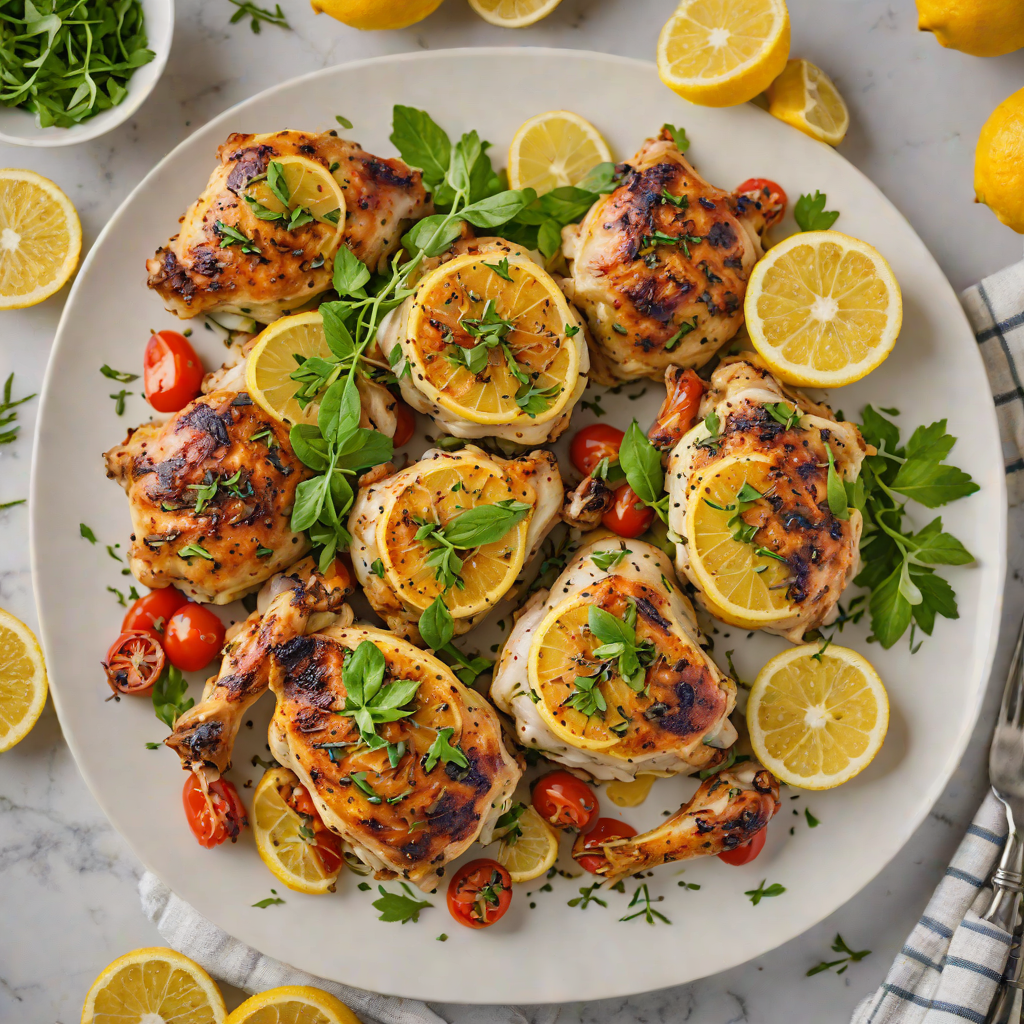 Baked Lemon-Oregano Mediterranean Chicken Thighs