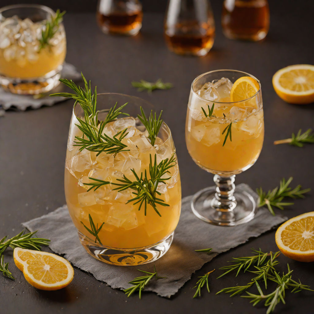 Vanilla-Rosemary Bourbon Sour