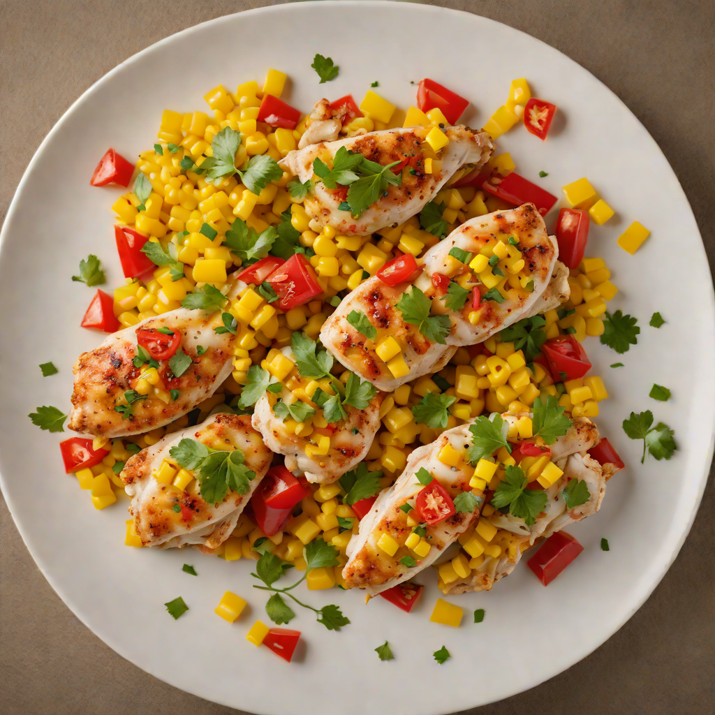 Sautéed Chicken with Toledo Sweet Corn and Bell Peppers