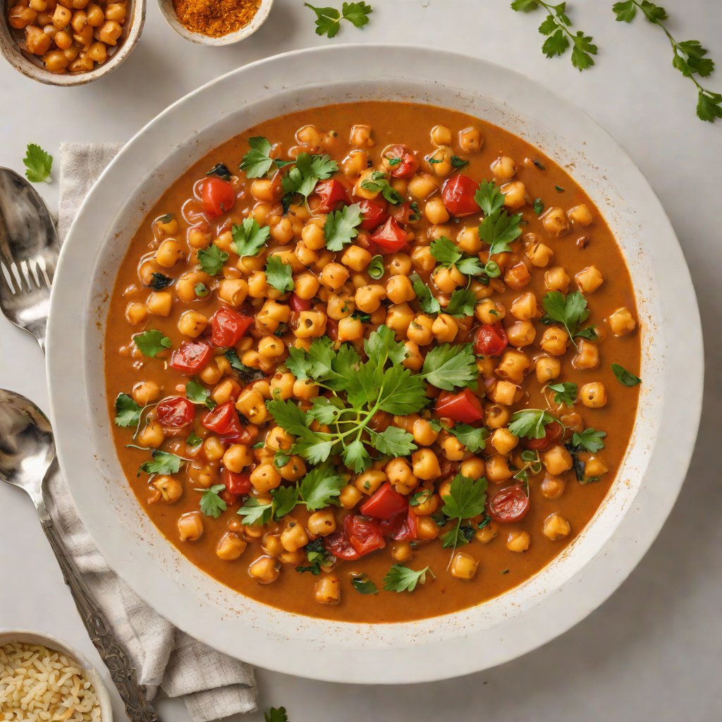One-Pot Spiced Chickpea Stew with Roasted Tomato
