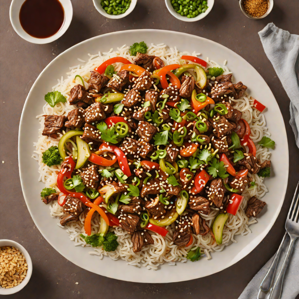 Sweet and Spicy Korean-Inspired Beef Stir Fry with Sesame