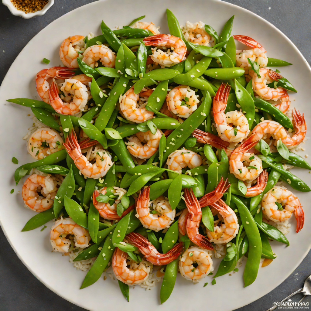 Shrimp Stir-Fry with Ginger-Garlic Sauce and Snow Peas