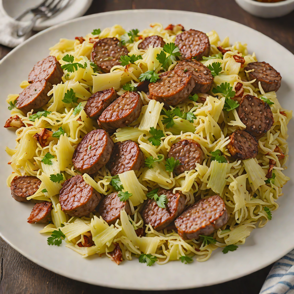 Northwest Ohio-Inspired Sausage and Cabbage Skillet