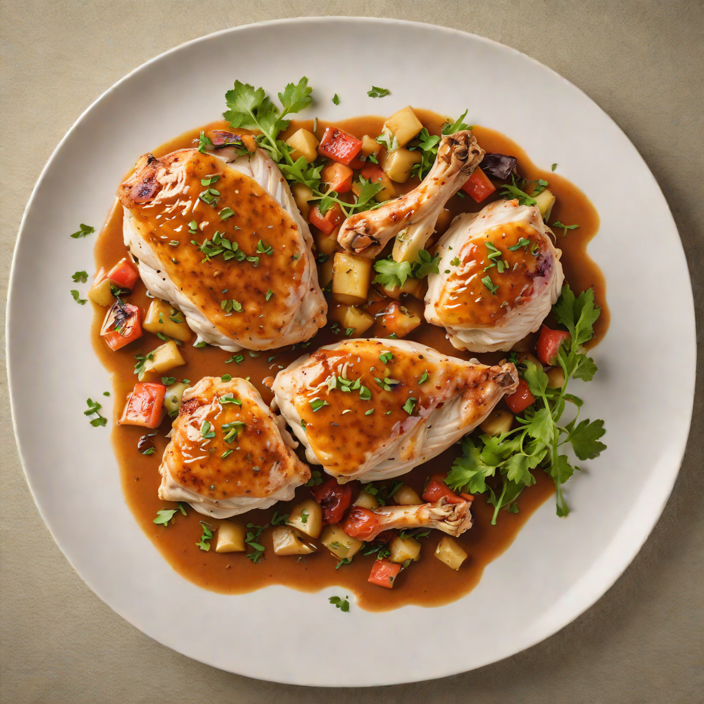 Pan-Seared Chicken with Spiced Punch Sauce