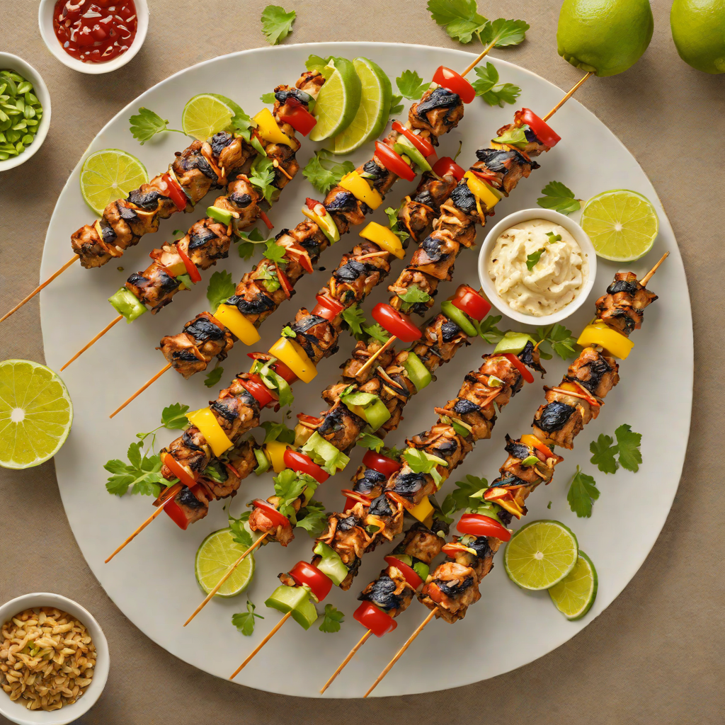 Caribbean Game Day Jerk Chicken Skewers