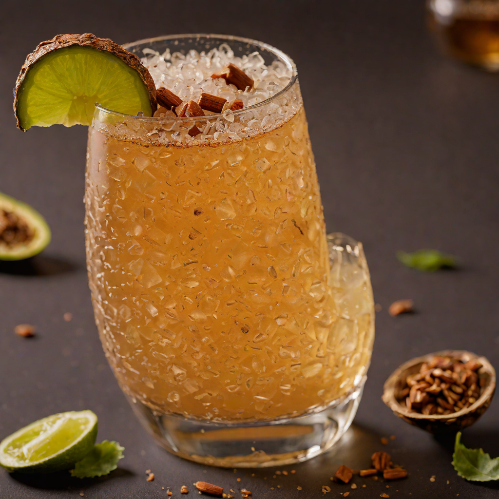 Tamarind Rum Cooler with Chili Salt Rim