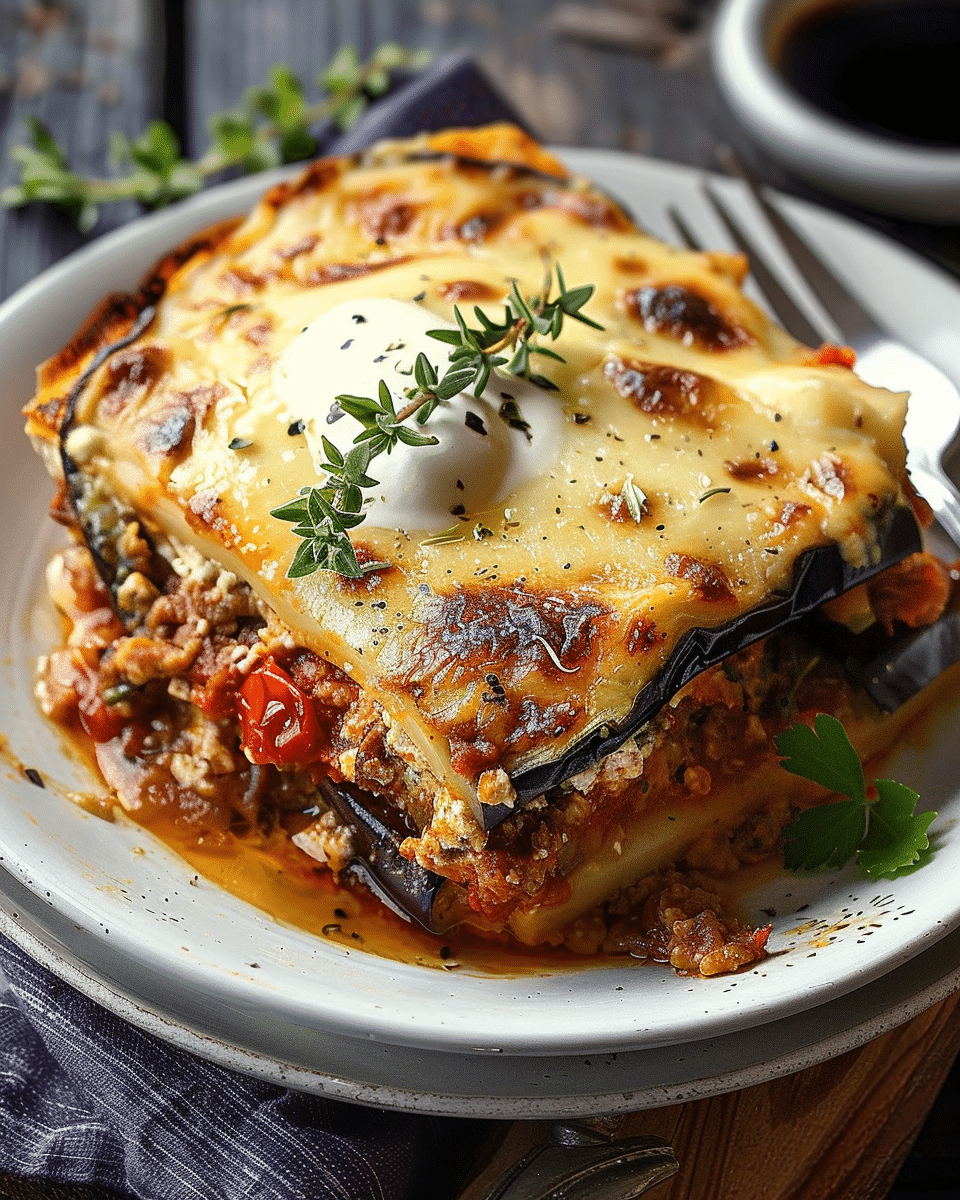 Eggplant and Feta Moussaka Skillet