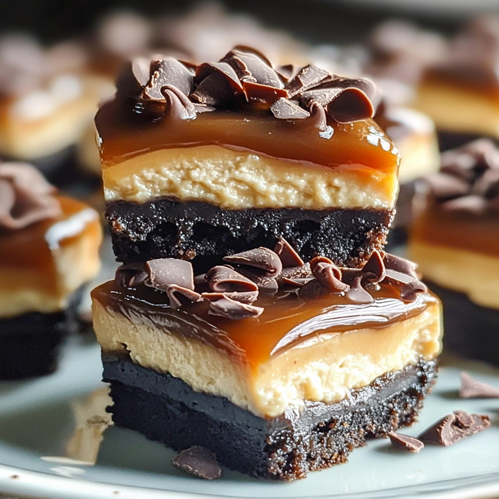Caramel and Chocolate Layered No-Bake Dessert