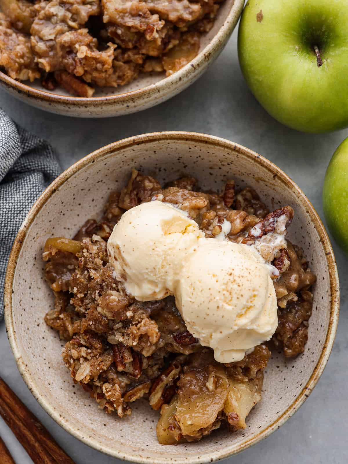 Honey-Glazed Apple and Pecan Sheet Pan Crisp