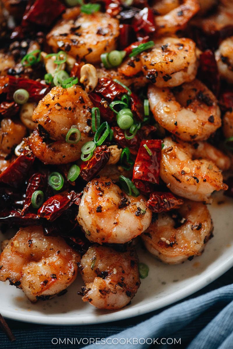 Stir-Fried Szechwan Shrimp with Garlic and Chili