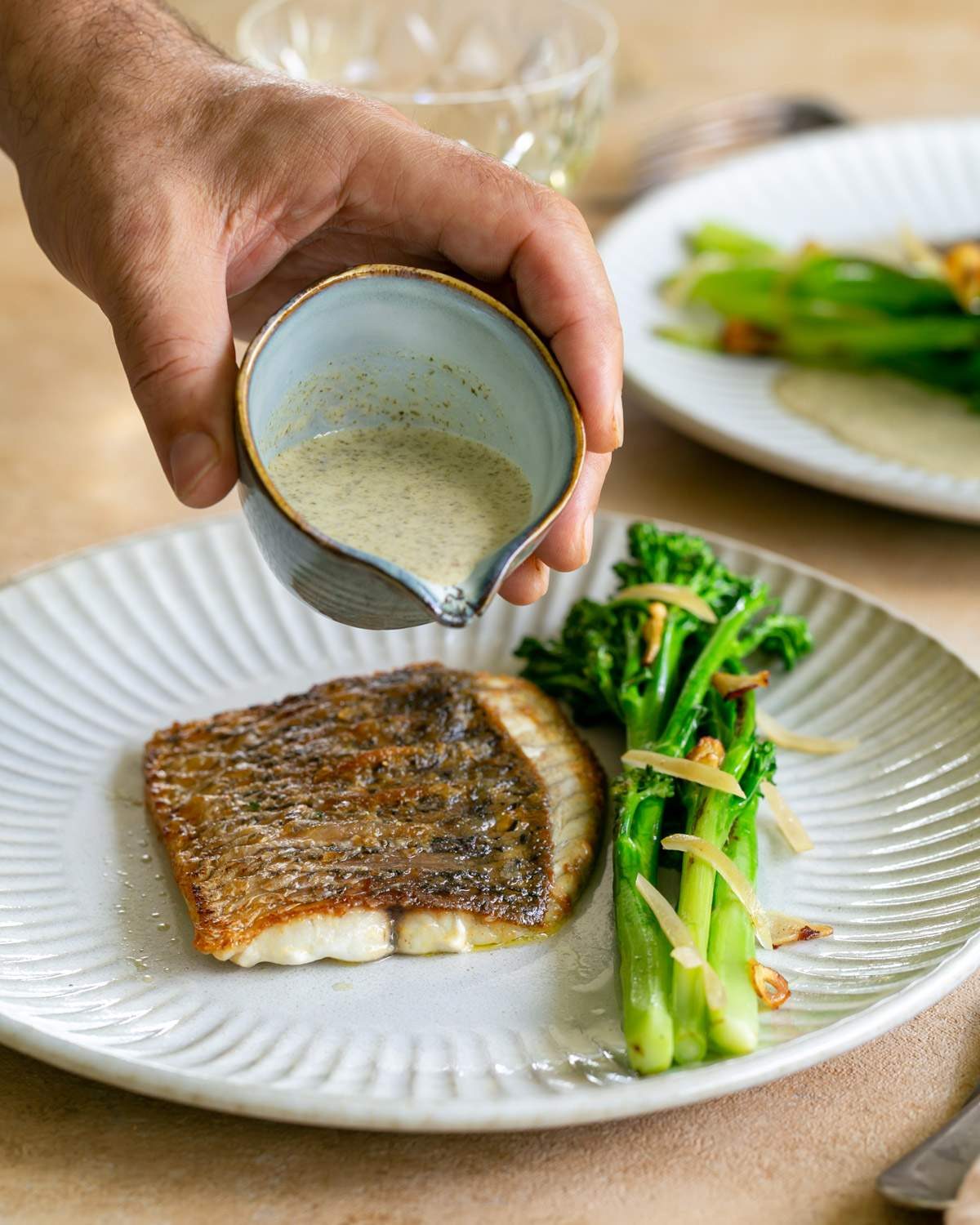 Pan-Seared Barramundi with Lemon Myrtle and Dill Sauce