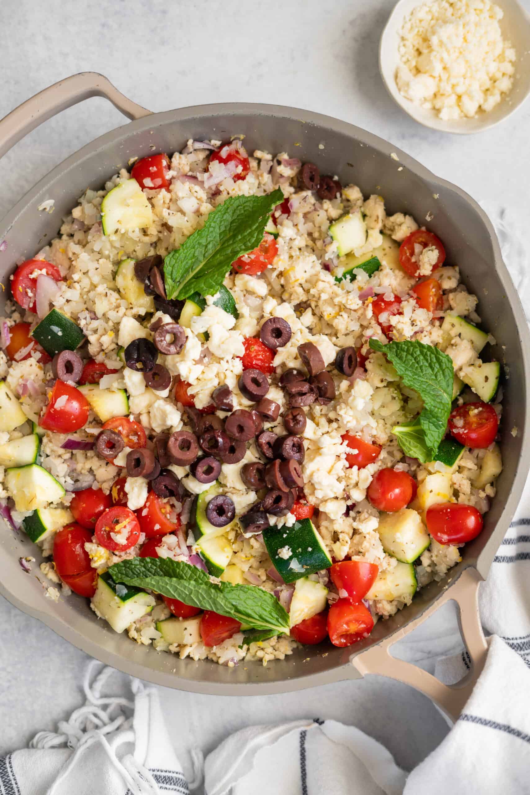 One-Pot Spiced Turkey and Cauliflower Rice Skillet