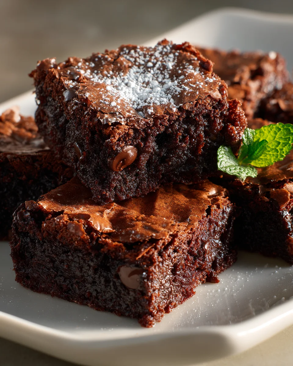 Homemade Fudgy Brownies from Scratch