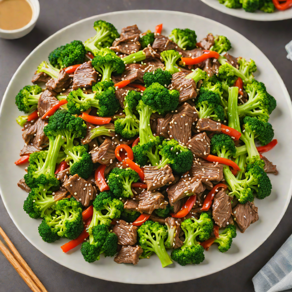 Keto Low-Carb Beef and Broccoli Stir Fry with Ginger Sauce