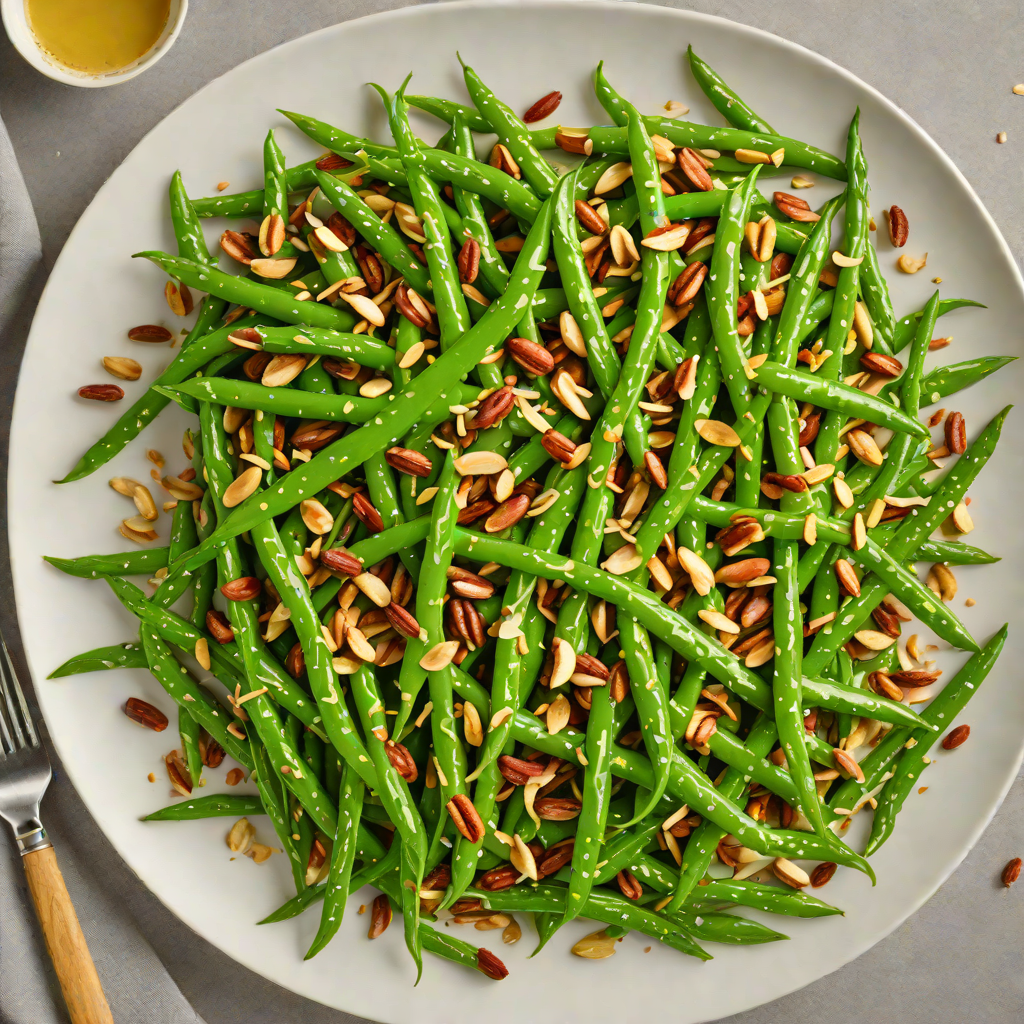Garlic and Herb Sautéed Green Beans with Toasted Almonds