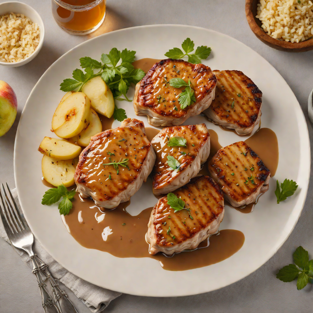 Pan-Seared Pork Chops with Northwest Ohio Apple Cider Glaze