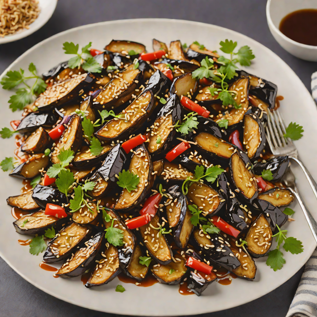 Soy-Glazed Miso Eggplant Stir Fry