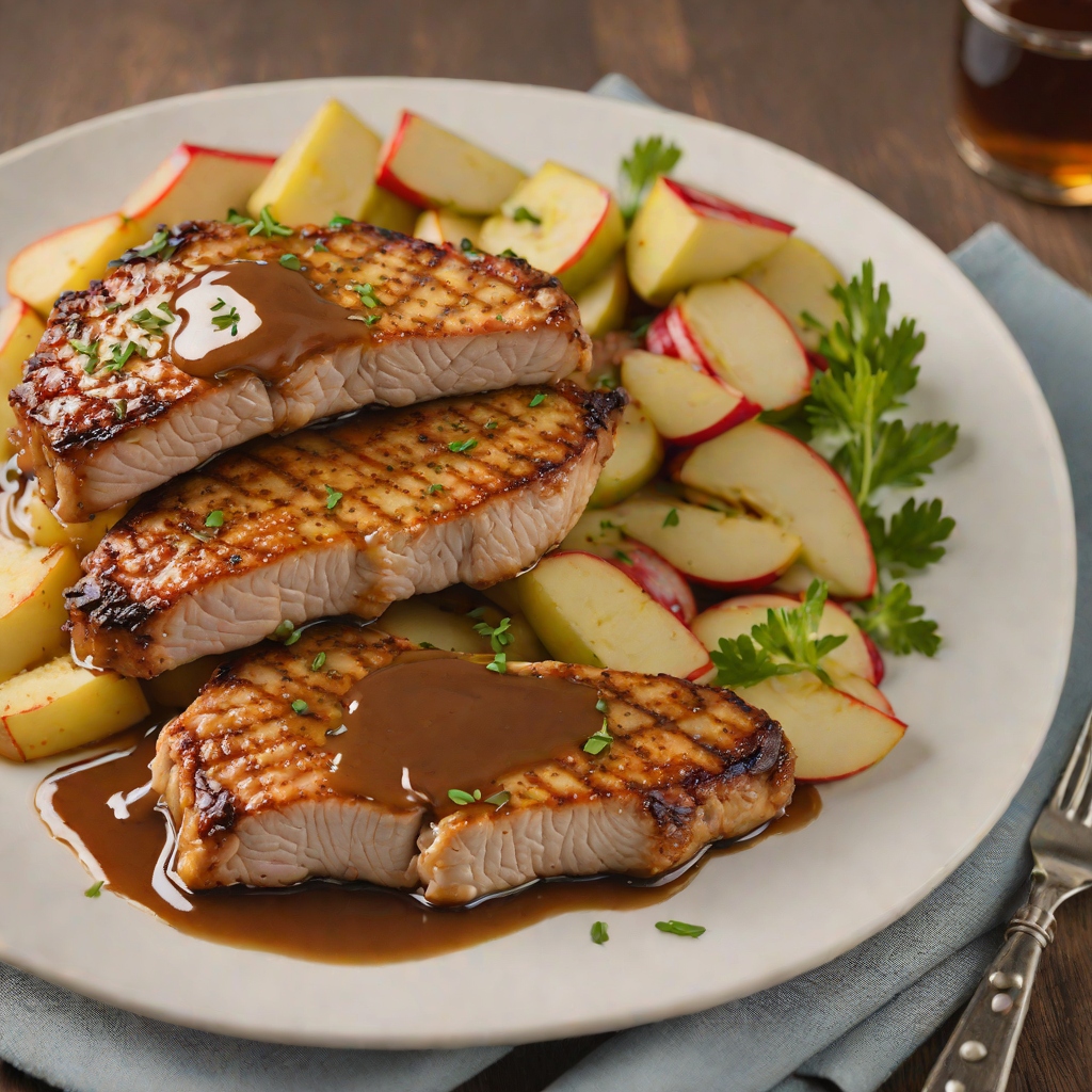 Pan-Seared Pork Chops with Toledo Apple Cider Reduction