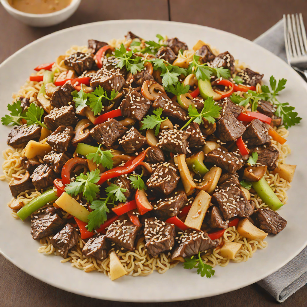 Toledo-Inspired Beef and Mushroom Stir Fry