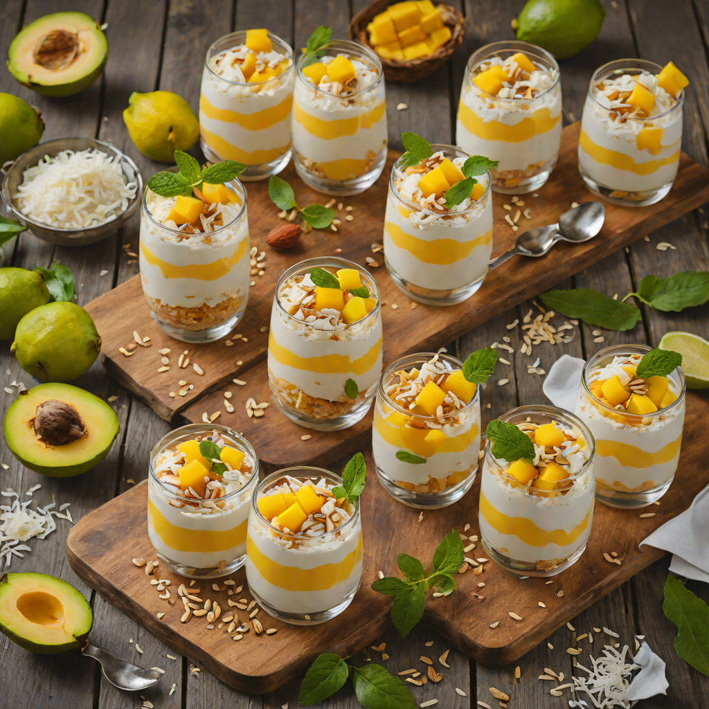 Quick Tropical Mango Coconut Parfaits
