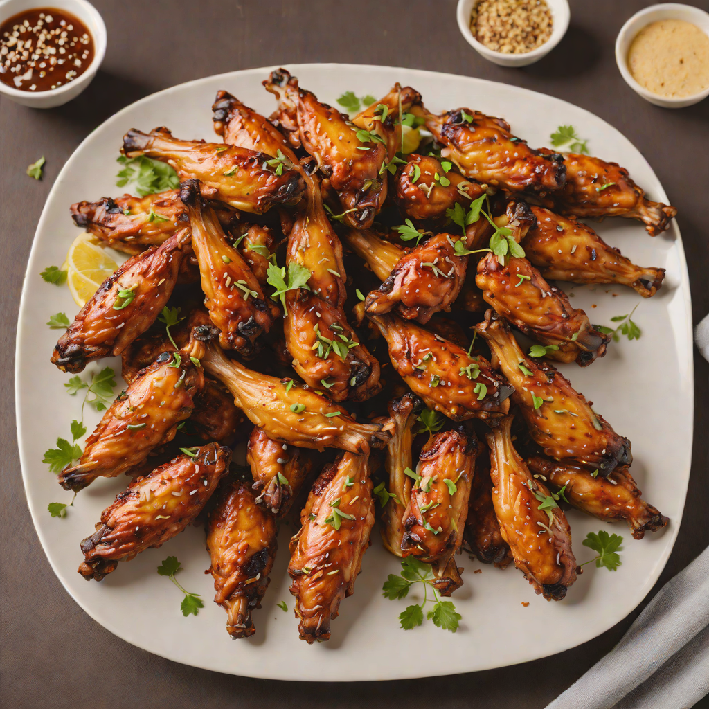 Maple-Glazed Smoked Chicken Wings with Dry Rub