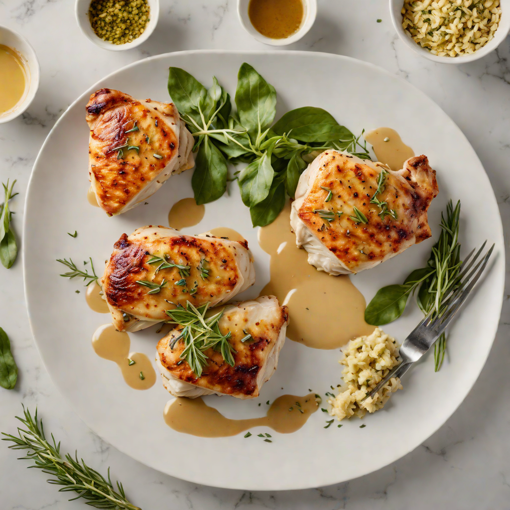 Pan-Seared Chicken with Spiced Nevada Sage Butter