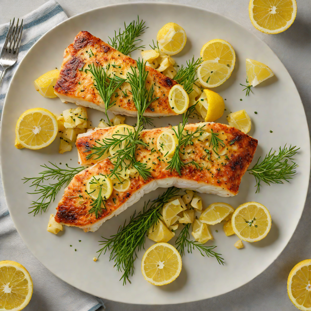 Pan-Seared Lake Erie Walleye with Lemon-Dill Butter