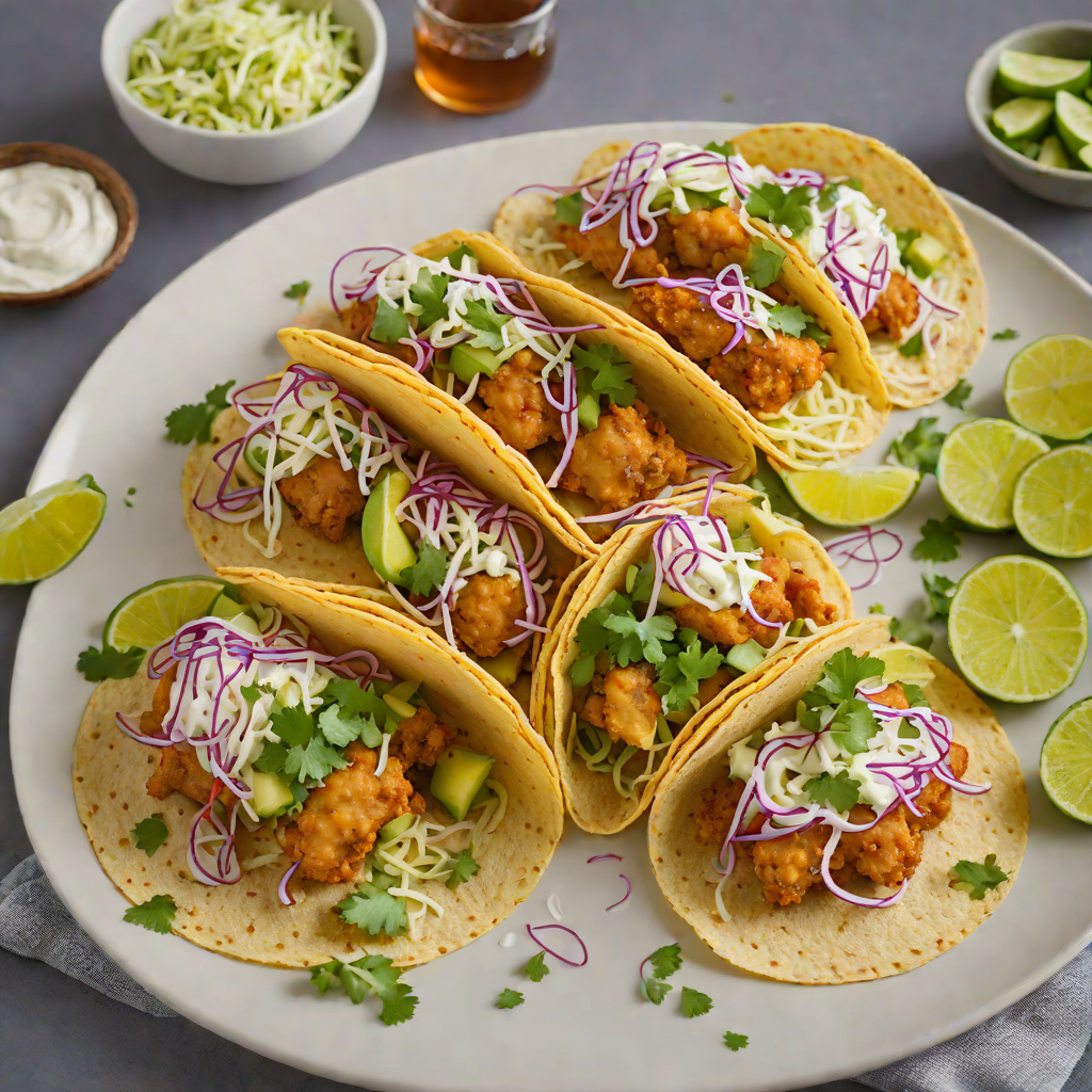 Half-Pint Beer-Battered Fish Tacos with Cabbage Slaw