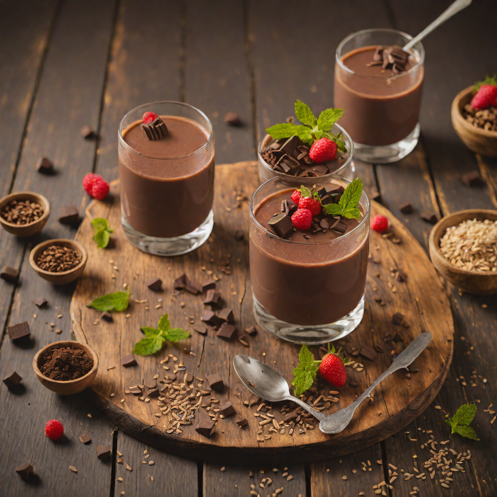 Aged Rum-Infused Chocolate Panna Cotta