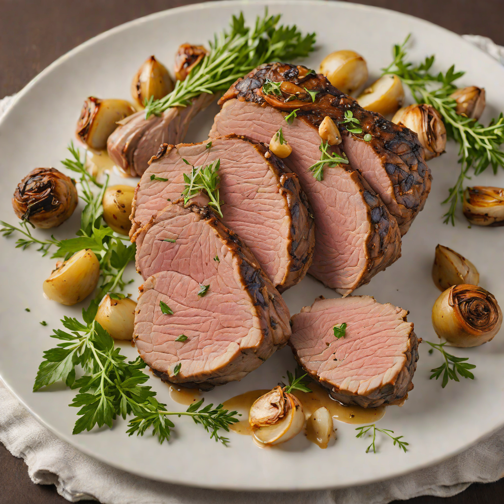 Slow-Roasted Garlic and Herb Leg of Lamb