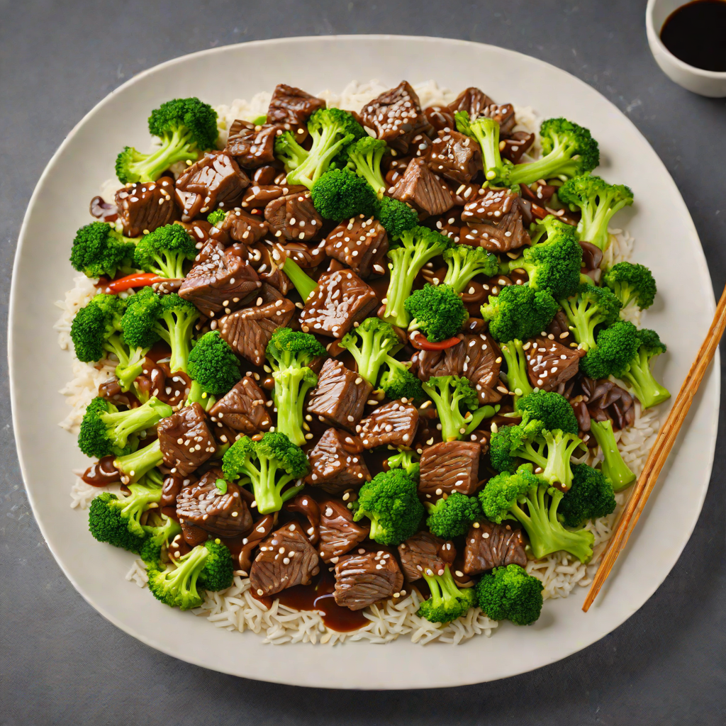 Stir-Fried Beef with Black Bean Sauce and Broccoli