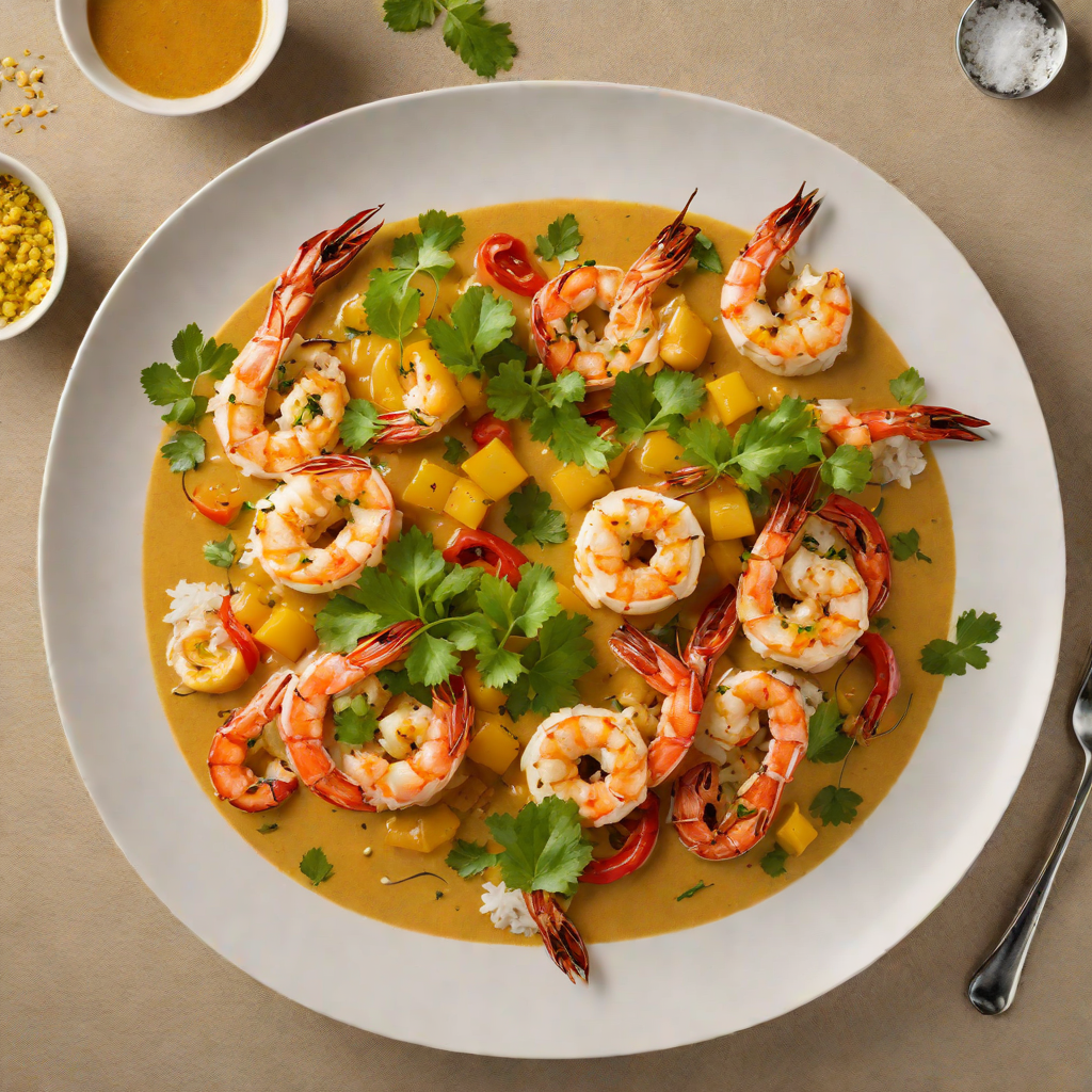 Tiki-Style Coconut Curry with Grilled Shrimp