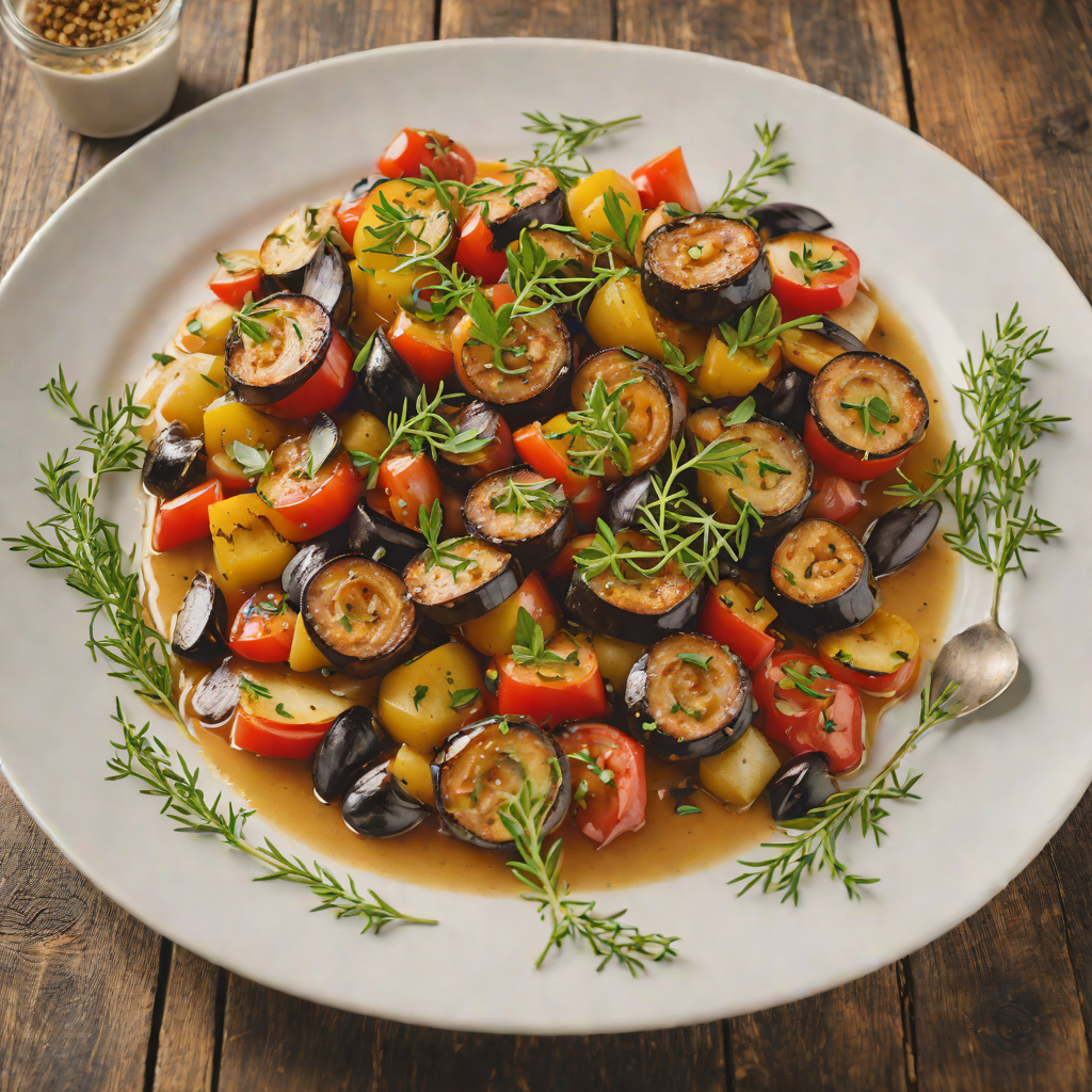 French-Style Ratatouille with Roasted Garlic and Thyme