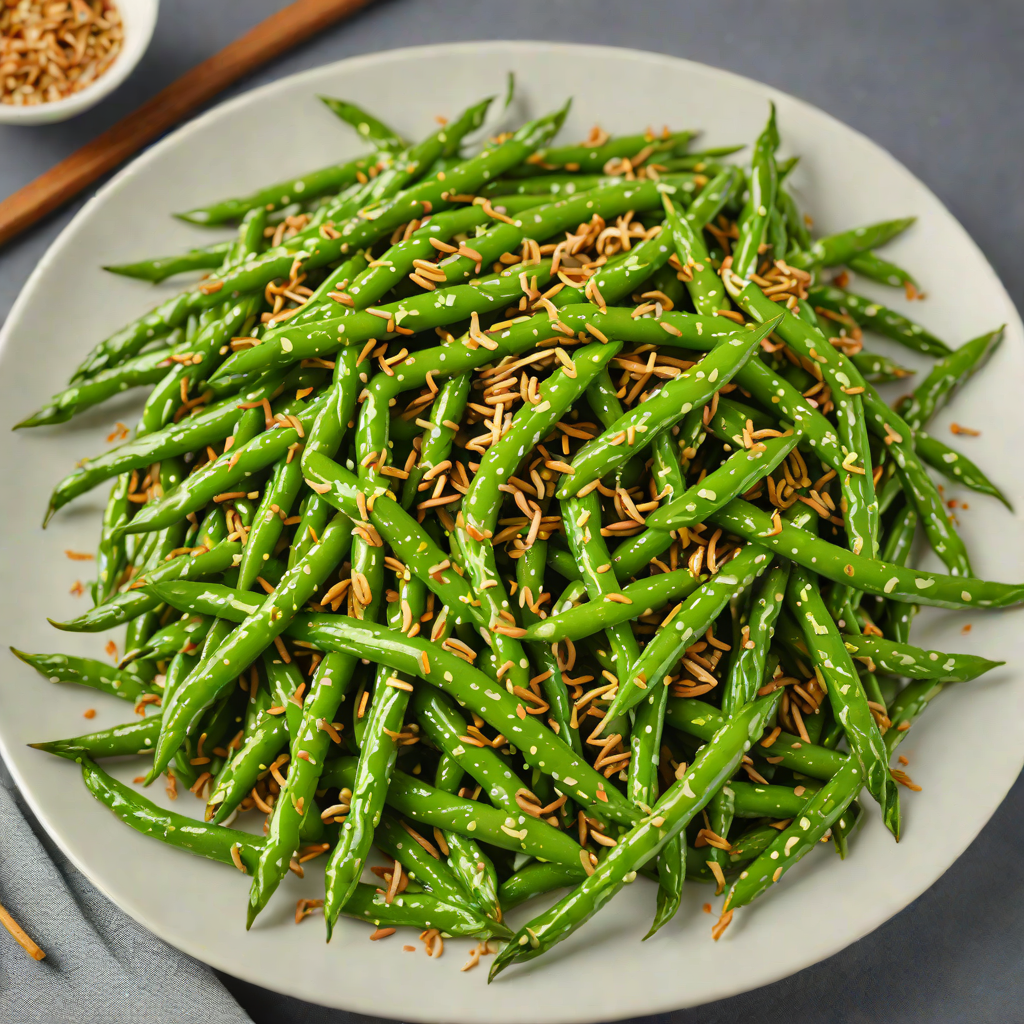 Simple Stir-Fried Garlic Green Beans with Sesame