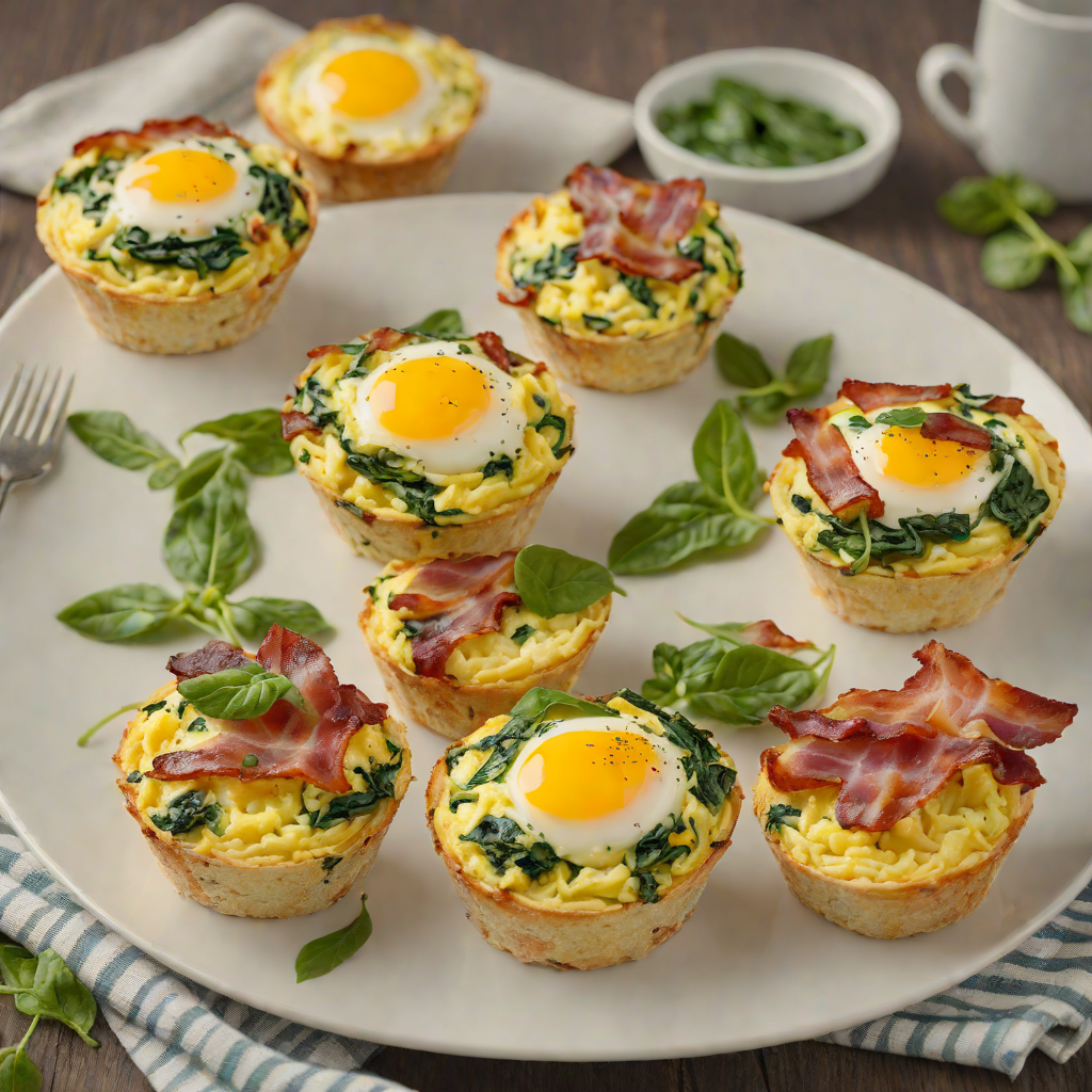 Bacon and Spinach Egg Muffins