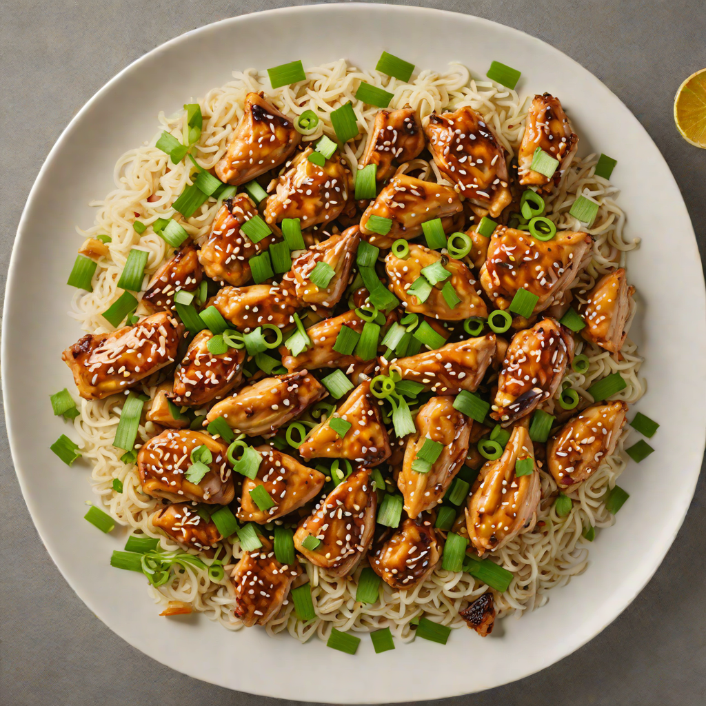 Stir-Fried Garlic Ginger Chicken with Scallions