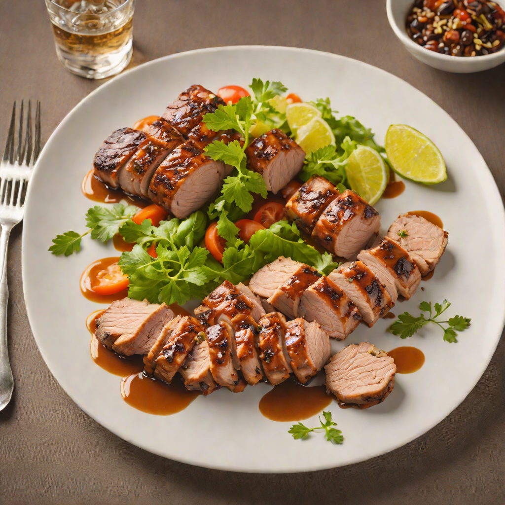 Caribbean-Spiced Rum Glazed Pork Tenderloin