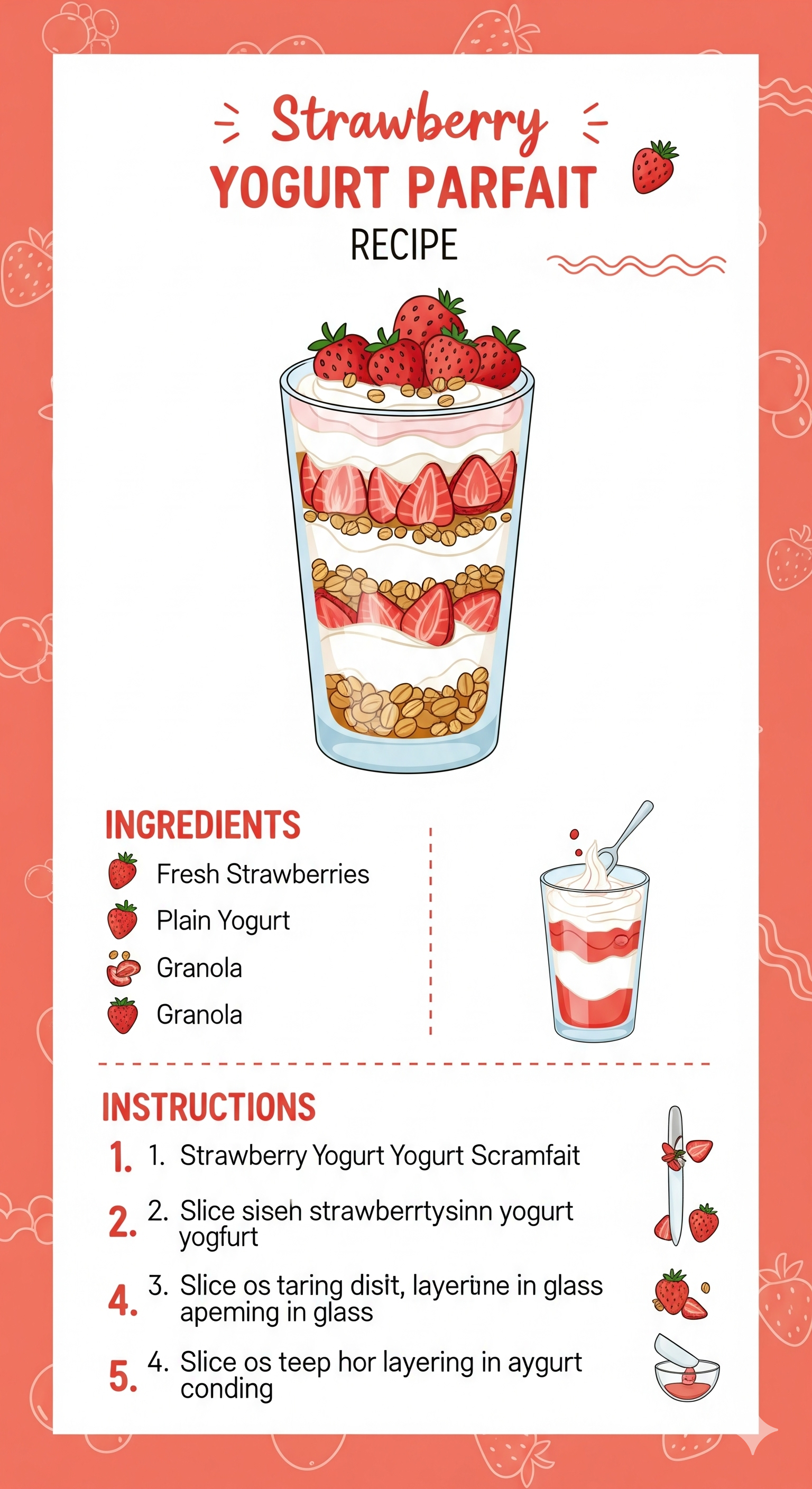 Quick No-Bake Strawberry Yogurt Parfait