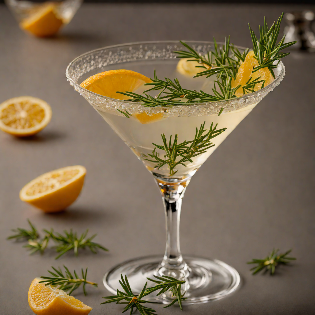 Citrus Rosemary Gin Martini