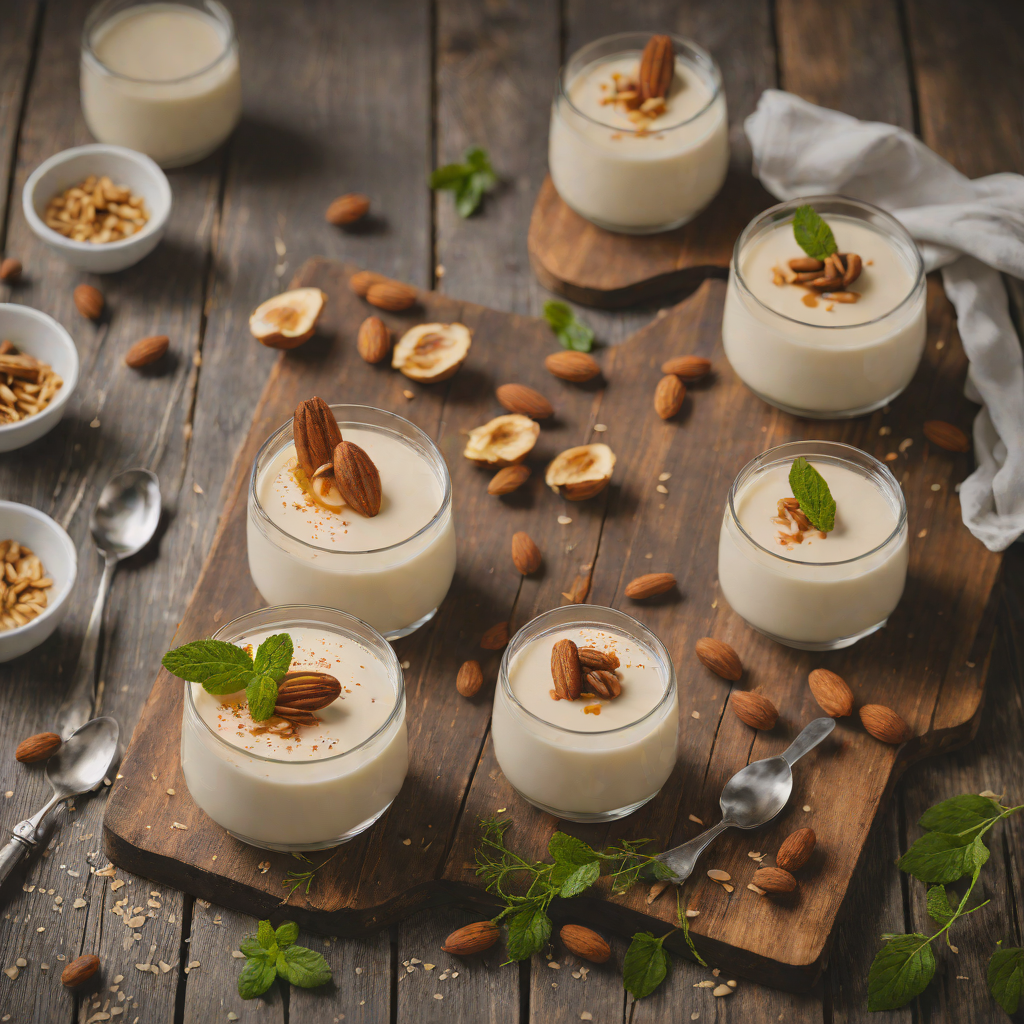 Quick Vanilla Almond Panna Cotta