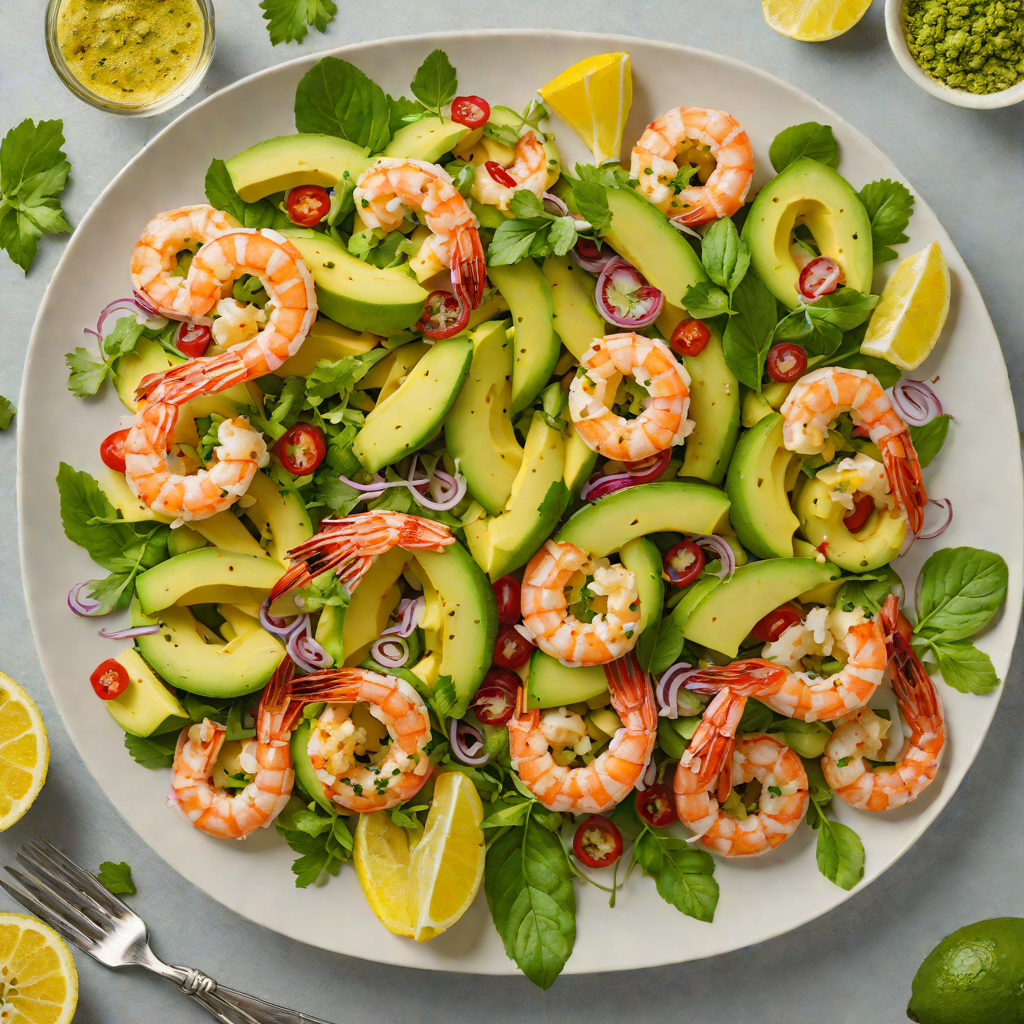 Whole30 Shrimp and Avocado Salad with Citrus Vinaigrette