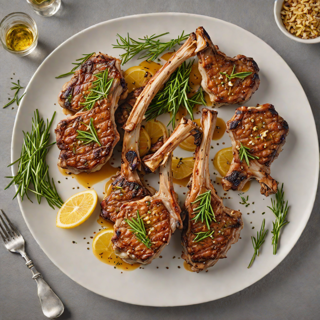 Pan-Seared Mediterranean Lamb Chops with Rosemary and Garlic