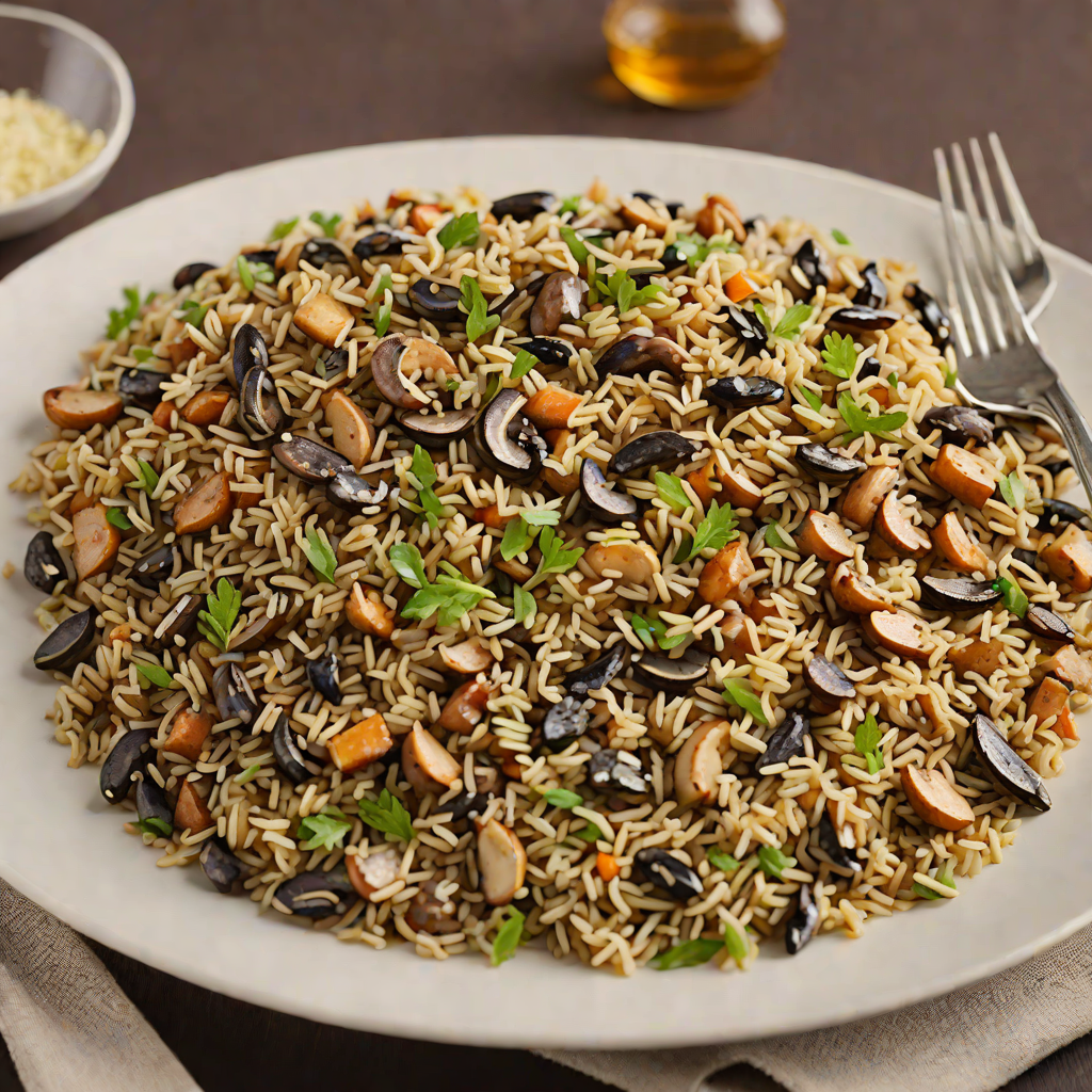 Prairie-Inspired Wild Rice and Mushroom Pilaf