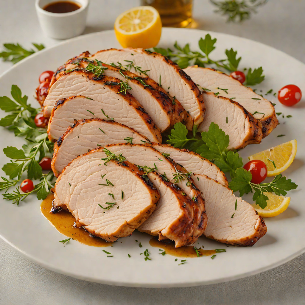 Grilled Oak-Smoked Turkey Breast with Prairie Herb Rub