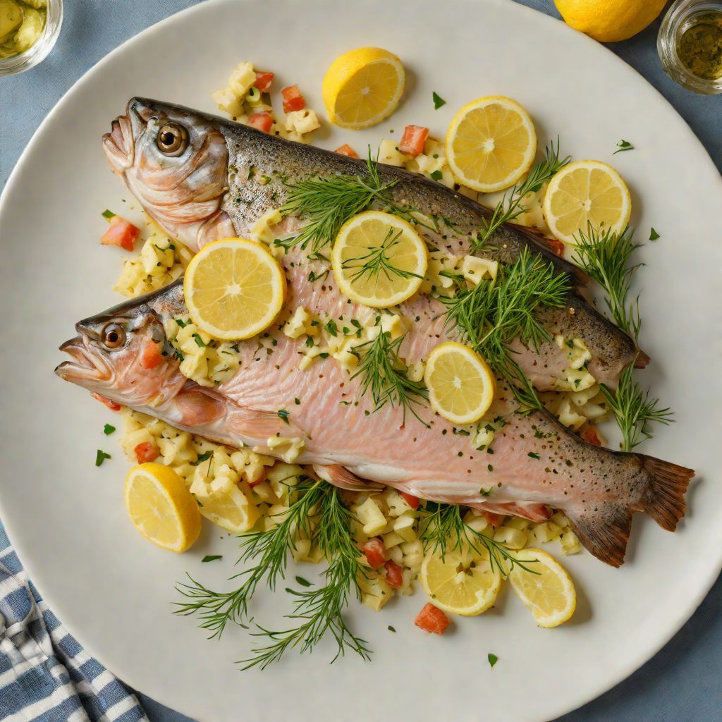Coon Rapids Dam River Trout with Lemon-Dill Butter
